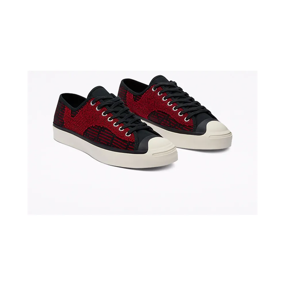 Converse Patchwork Jack Purcell Rally Low Top Black/tomato Puree/white (170473C)