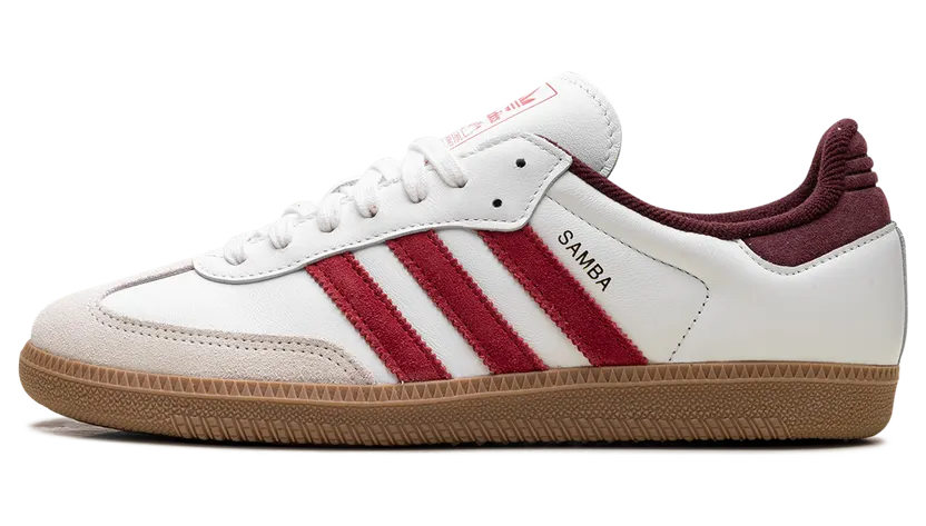 Adidas Samba OG “Core White Better Scarlet” (JI3201)