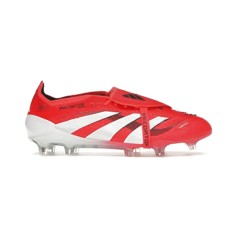 adidas Predator Elite Fold-over Tongue Firm Ground Boots “Lucid Red / Cloud White / Core Black” (ID8966)