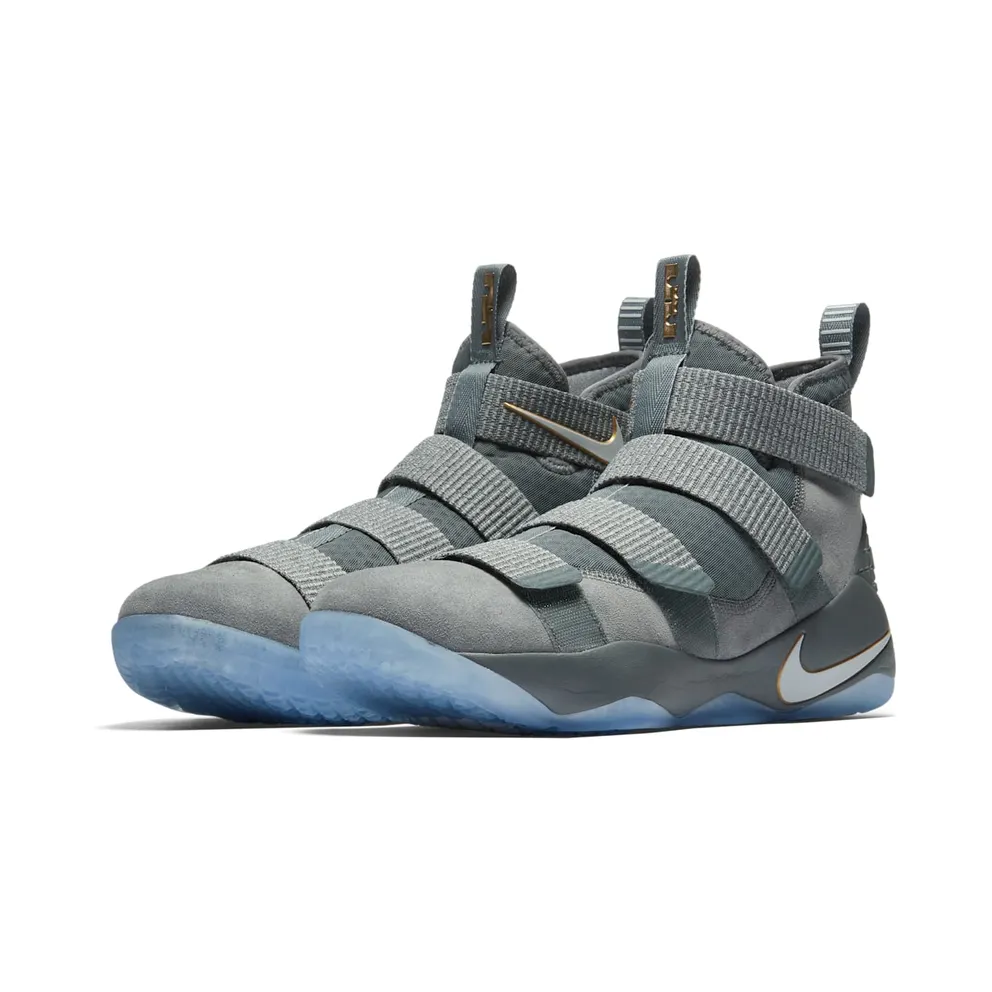 Nike LeBron Zoom Soldier 11 Cool Grey Cool Grey/Pure Platinum-Metallic Gold (897644-010)