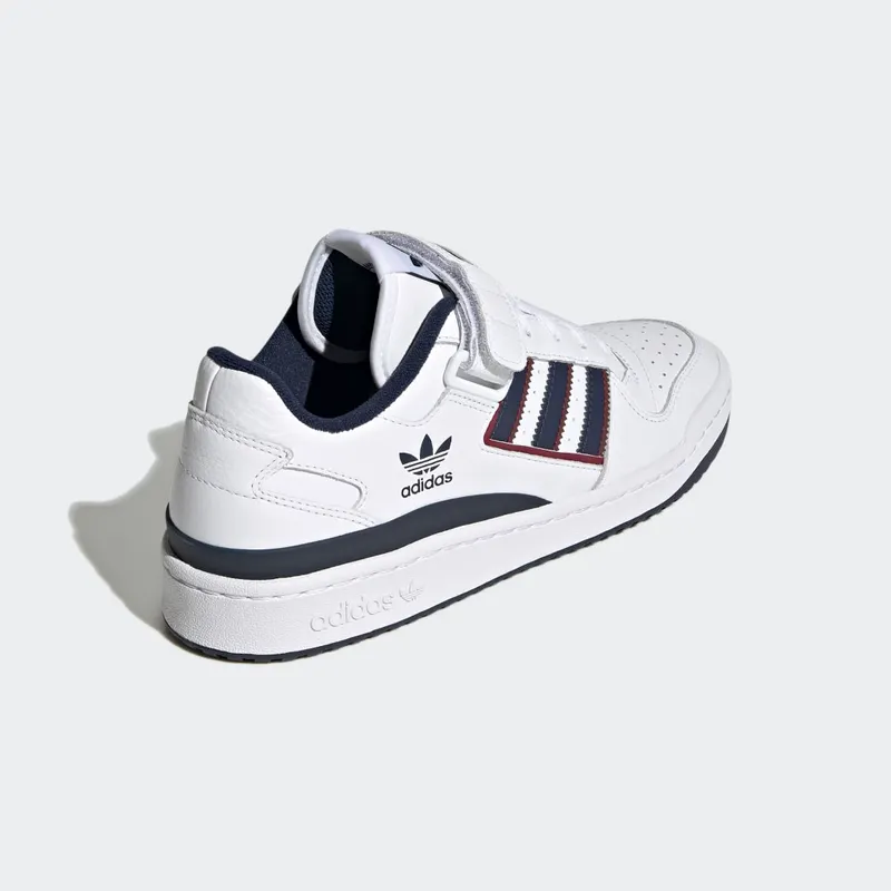Adidas Forum Low Cloud White / Collegiate Navy / Collegiate Burgundy (GV6734)