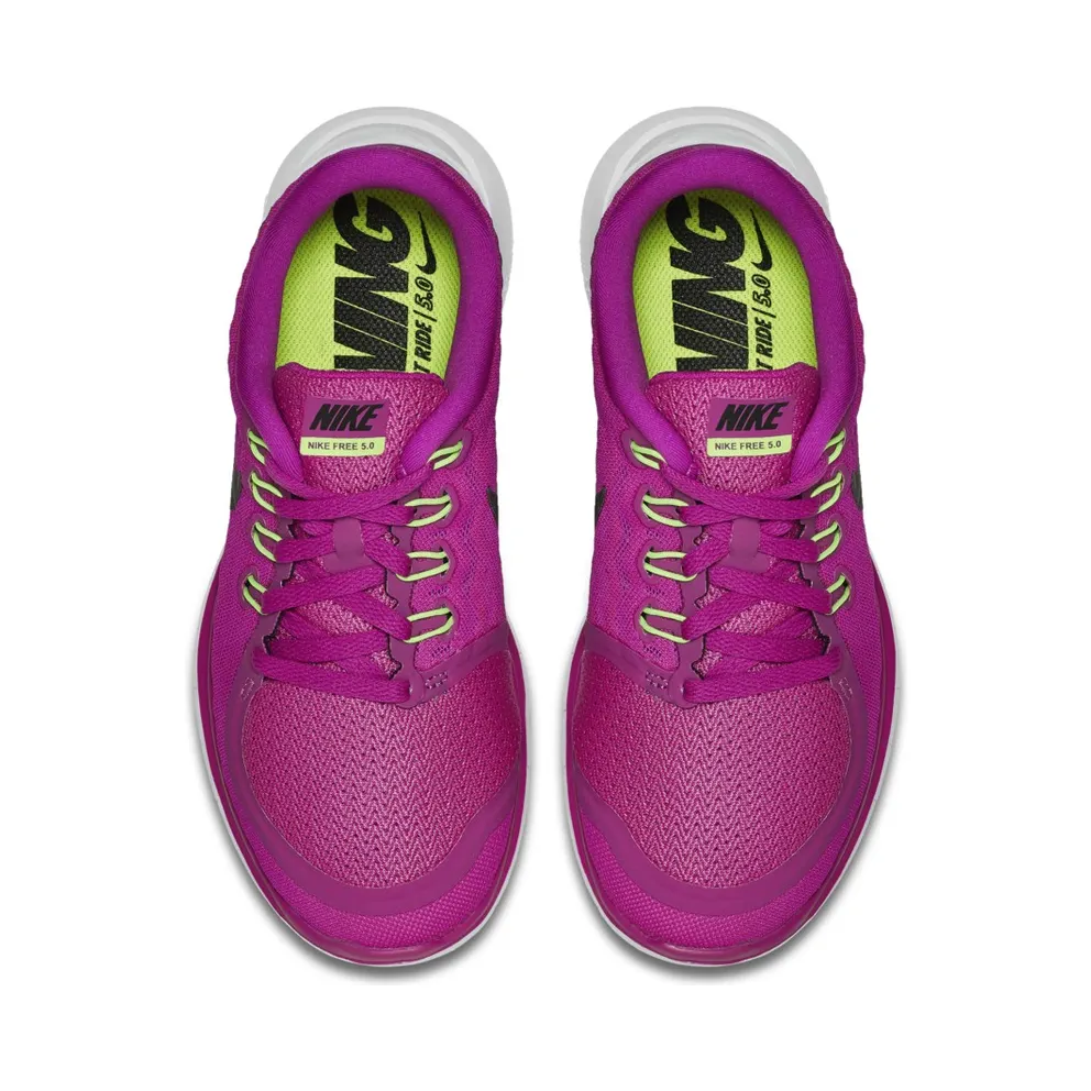 Nike Free 5.0 Fuchsia Flash Black-Pink Pow-Hot Lava (W) Fuchsia Flash/Black-Pink Pow-Hot Lava (724383-501)