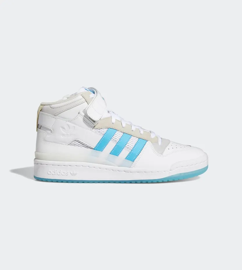 adidas Forum 84 Mid ADV Cloud White / Signal Cyan / Grey One (H01019)