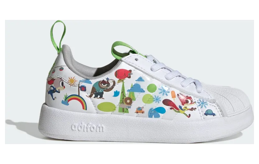 adidas adiFOM Superstar 360 Disney Cloud White Grey Two Semi Lucid Lime (JP8623)
