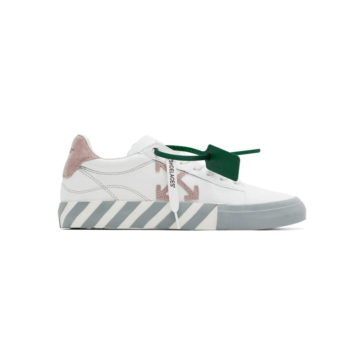 Off-White White & Pink Vulcanized Low-Top Sneakers (OWIA178S22FAB0010130)