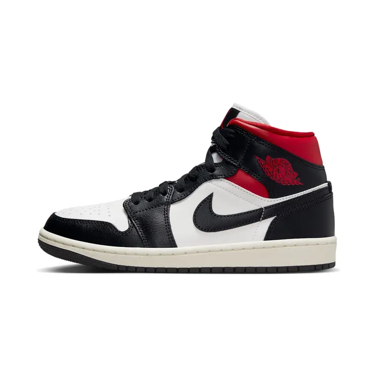 Nike Air Jordan 1 Mid Chicago Gym Red (W) “Black / Sail / Gym Red” (BQ6472-061)