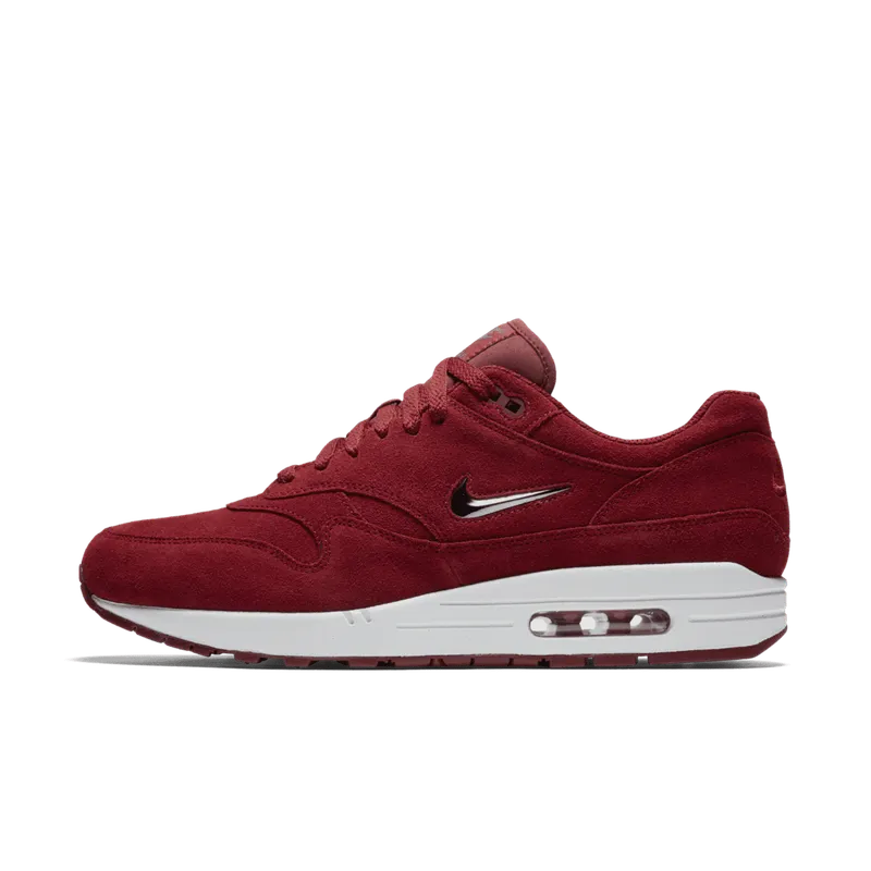 Nike Air Max 1 Jewel Team Red Team Red/Metallic Dark Grey (918354-600)