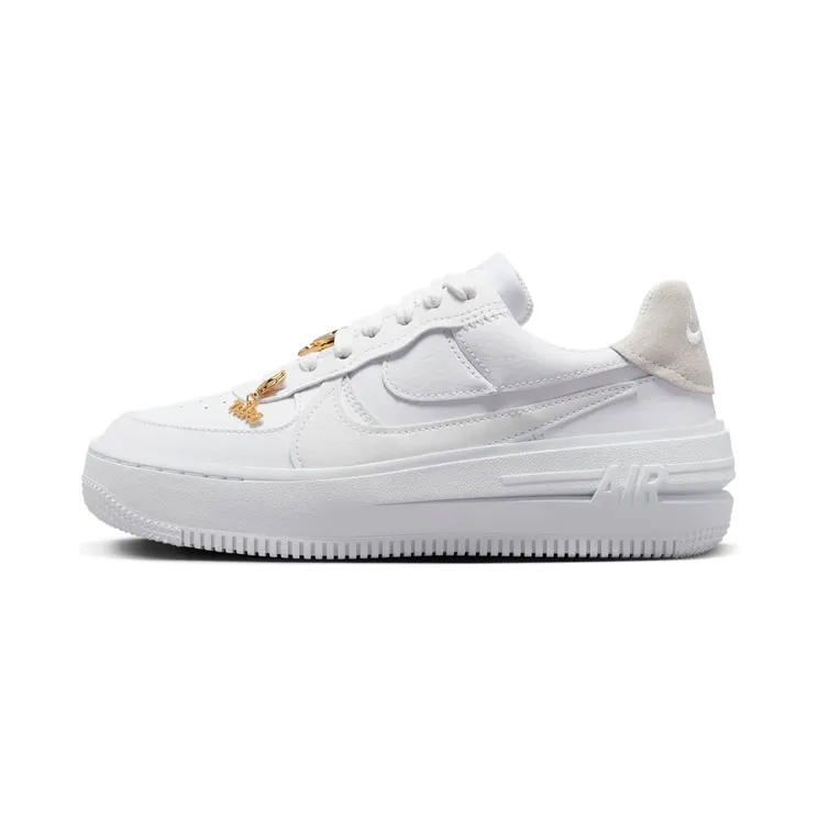 Nike Air Force 1 Low PLT.AF.ORM Bling “White / Metallic Gold / Summit White” (FB8473-100)