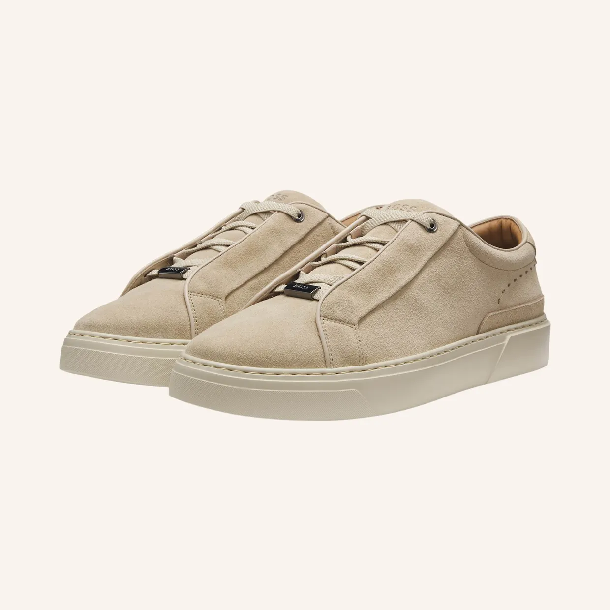 BOSS Gary Sneakers aus Wildleder – Nude (50534292) (3)