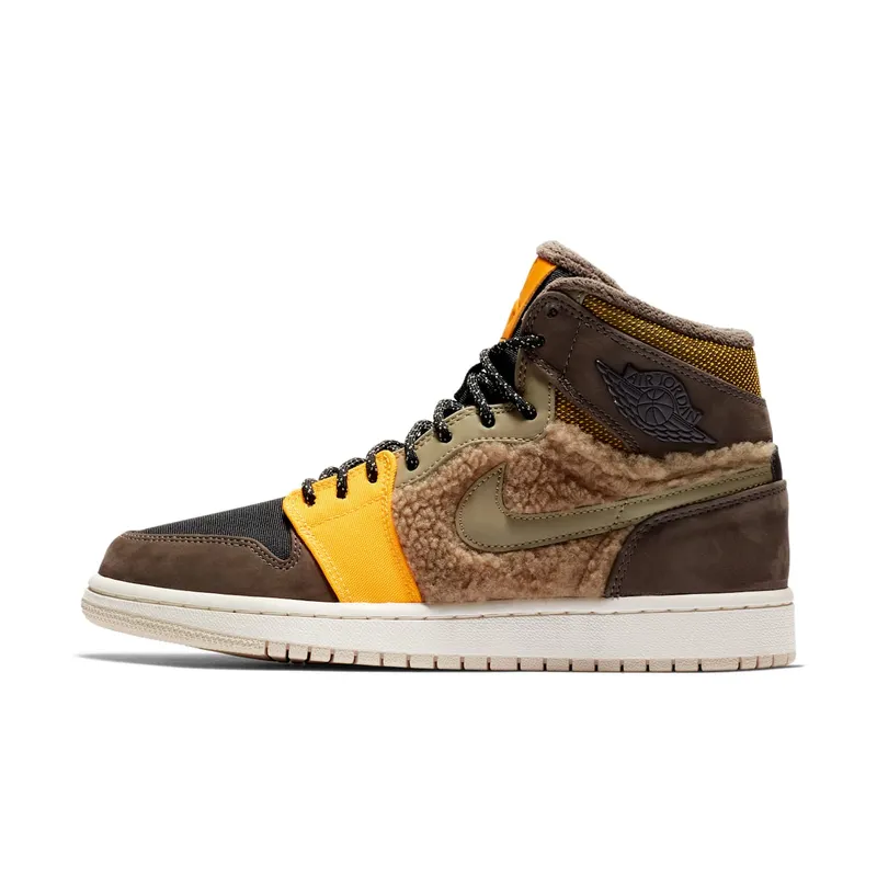 Jordan 1 Retro High Utility Pack (W) Beach/Black-Ridgerock-Neutral Olive (AV3724-200)
