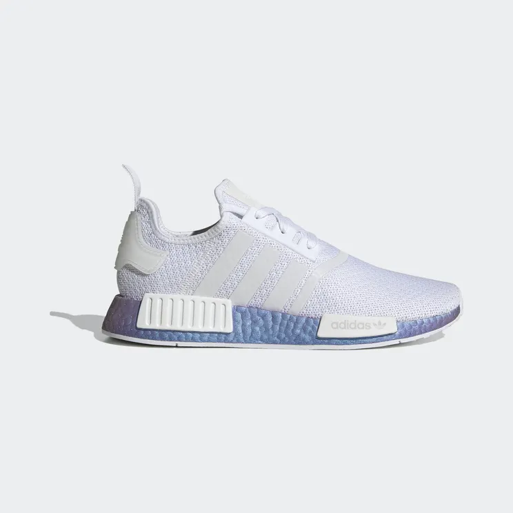Adidas NMD_R1 ‘Metallic Blue Boost’ Silver Metallic/Cloud White/Cloud White (FV5344)