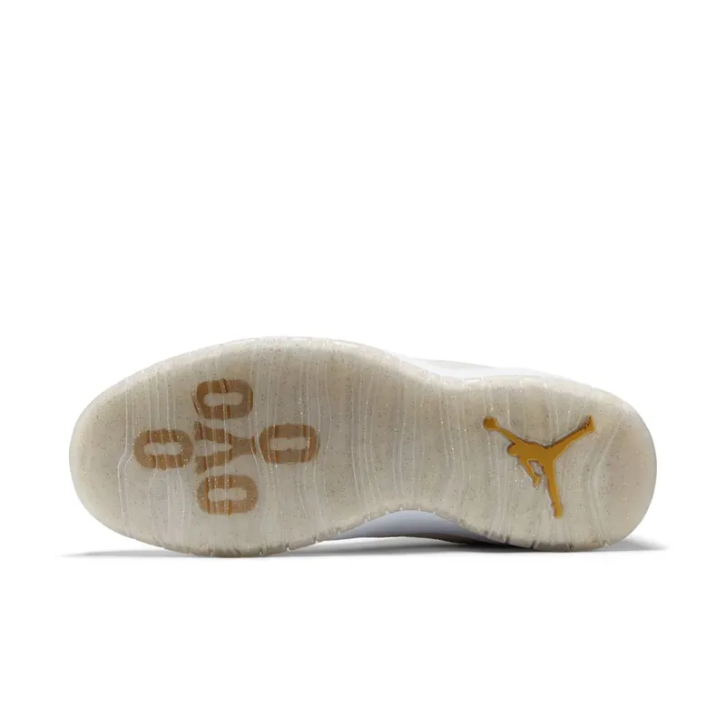 Jordan 10 Retro Drake OVO White Summit White/Metallic Gold-White (819955-100)