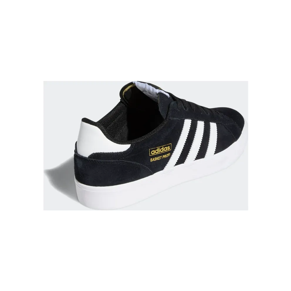 adidas Basket Profi Lo Core Black / Cloud White / Gold Metallic (FX3075)