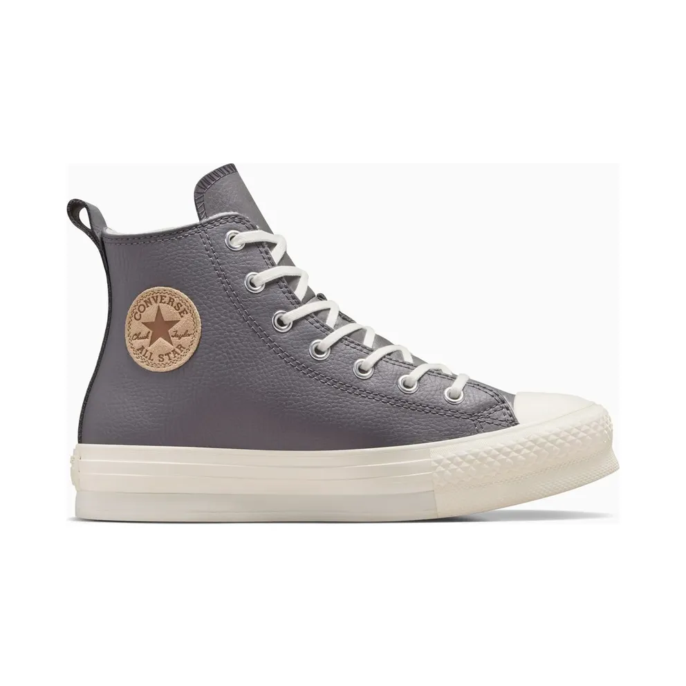 Converse Chuck Taylor All Star EVA Lift Platform Leather Sharkskin/Warm Quarry/Egret (A09259C)