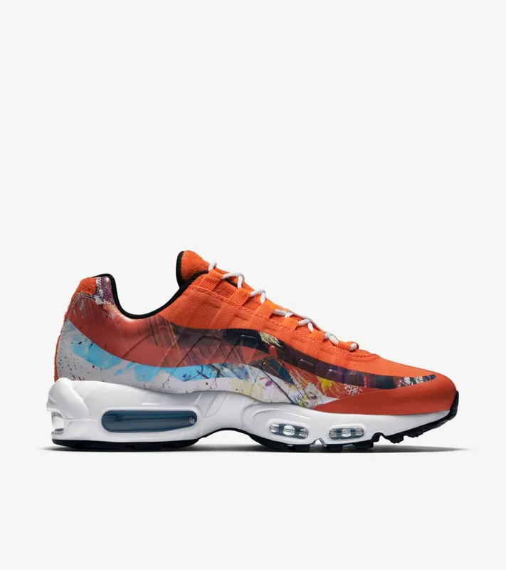 Nike Air Max 95 Dave White Fox Cayenne/Team Maroon-Neutral Grey (872640-600)