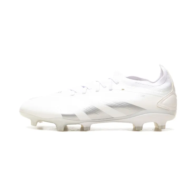 Adidas Predator 24 Pro FG “Cloud White Silver Metallic” (IG7778)