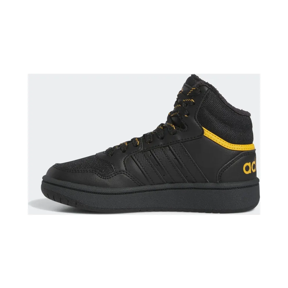 Adidas Hoops Mid 3.0 Kids Core Black / Core Black / Preloved Yellow (IF7736)