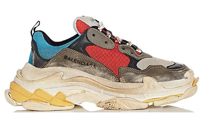 Balenciaga Triple S Grey Red Blue (W)