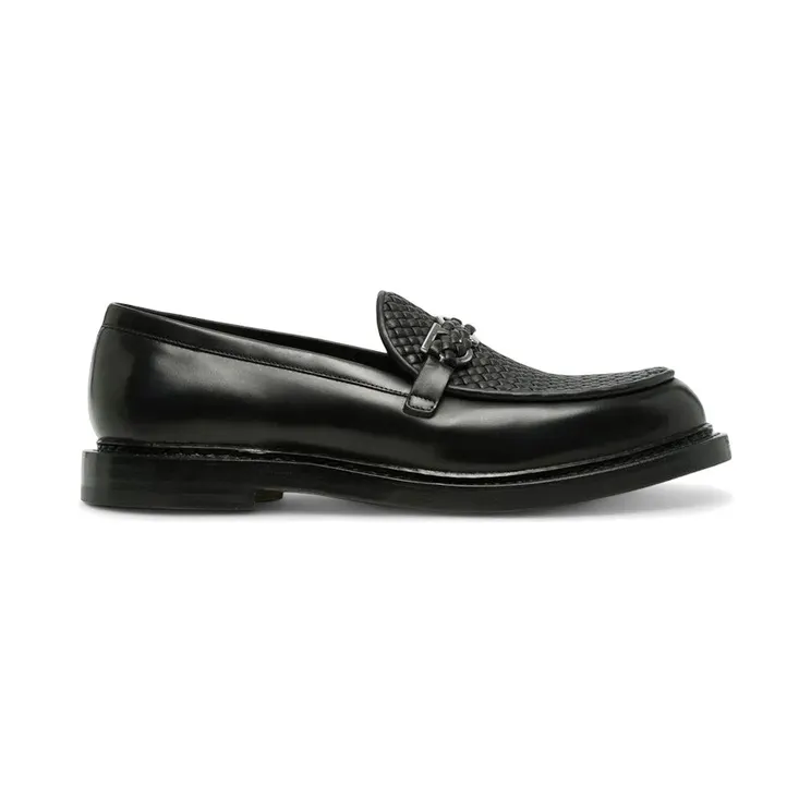 Ferragamo Mock Ornament Slip-On Black (20740752443)