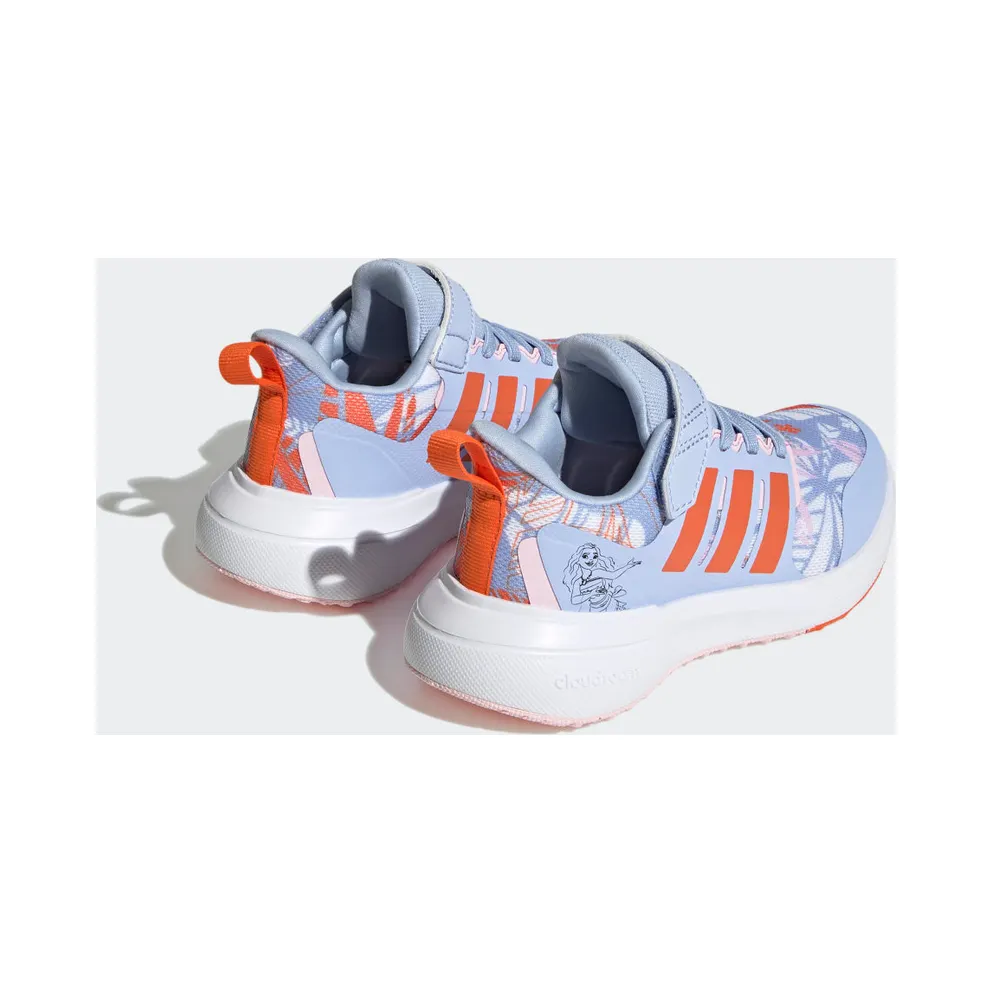 Adidas adidas x Disney FortaRun 2.0 Moana Cloudfoam Sport Running Elastic Lace Top Strap Blue Dawn / Semi Impact Orange / Cloud White (HP8999)