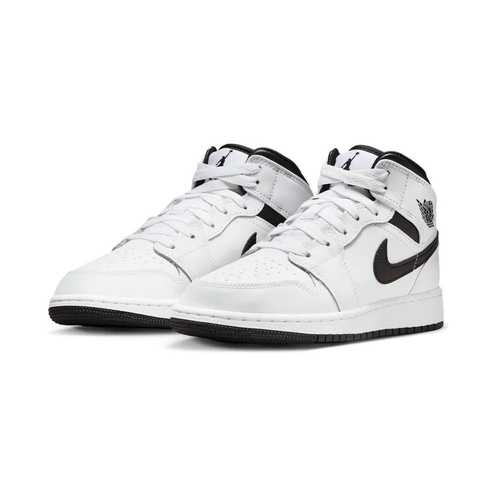 Air Jordan 1 Mid GS “White/Black” (DQ8423-132)