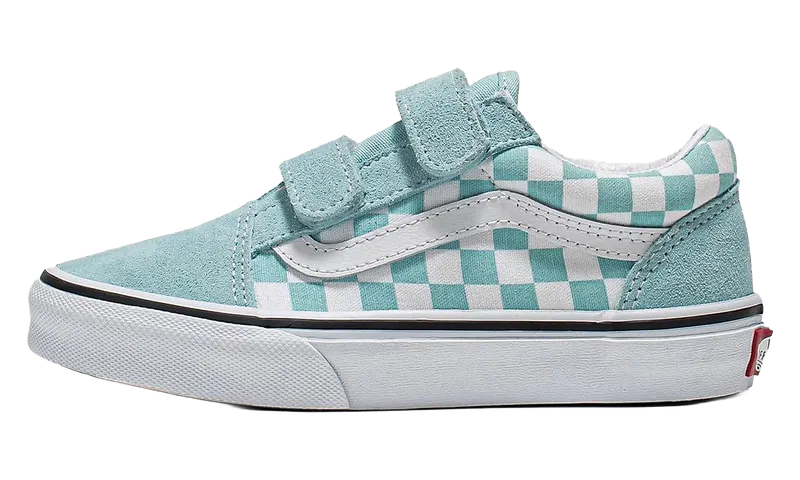 Vans Old Skool V Color Theory GS “Checkerboard Canal Blue” (VN0A38HDH7O)