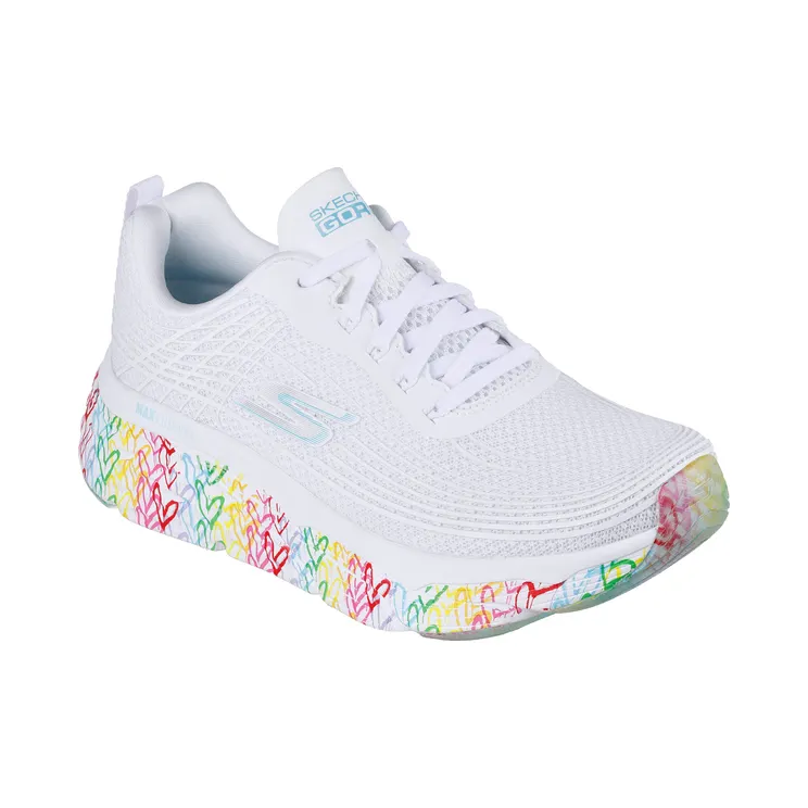 Skechers JGoldcrown: Max Cushioning Elite Live to Love “White / Multi (128557 Wmlt)” (128557WMLT)