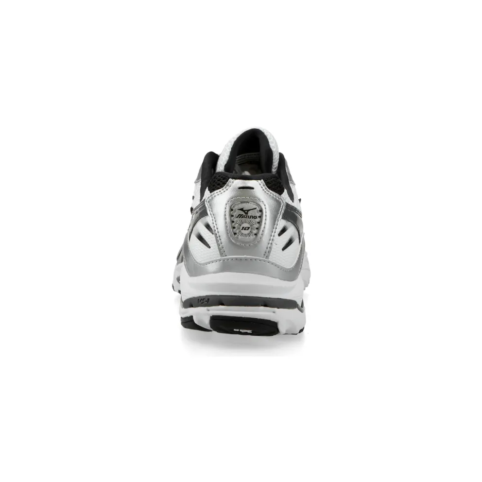 Mizuno Wave Rider 10 (white / silver / black) – D1GA210405