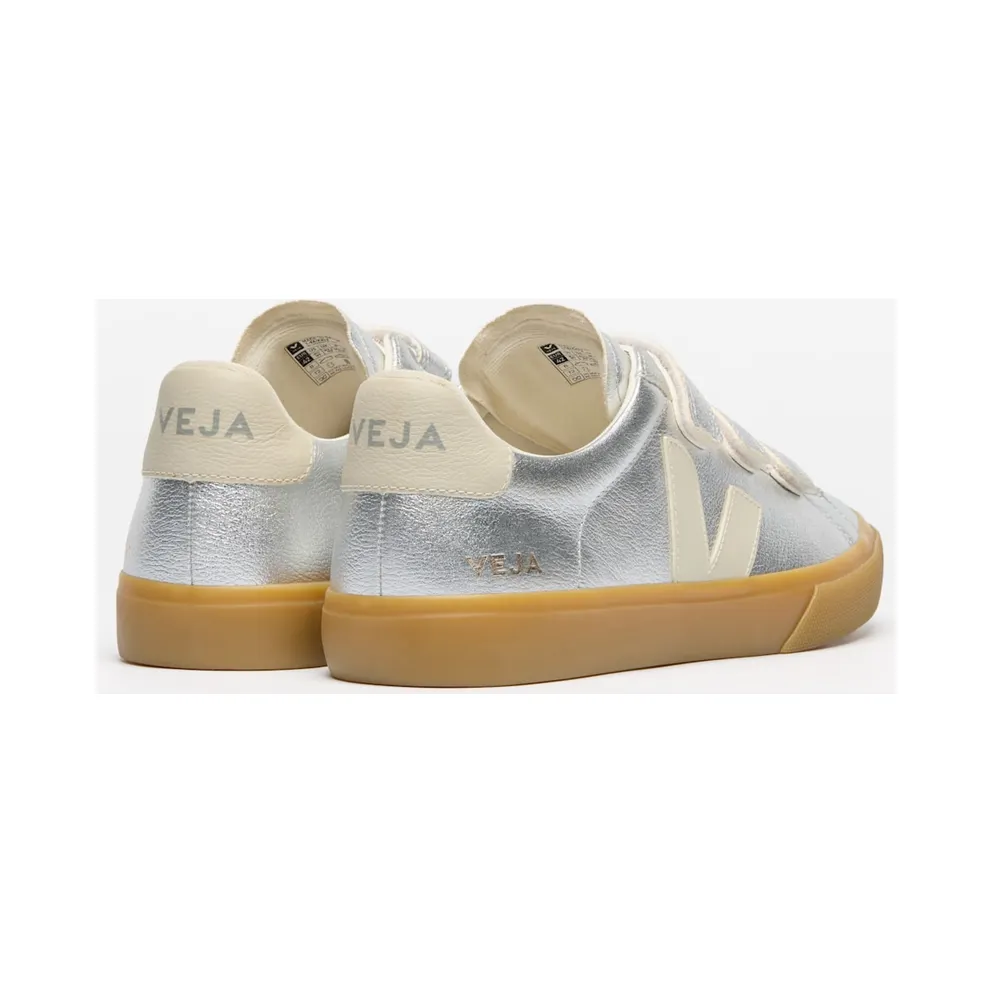 VEJA Recife aus Leder – Silver (RC0520779)