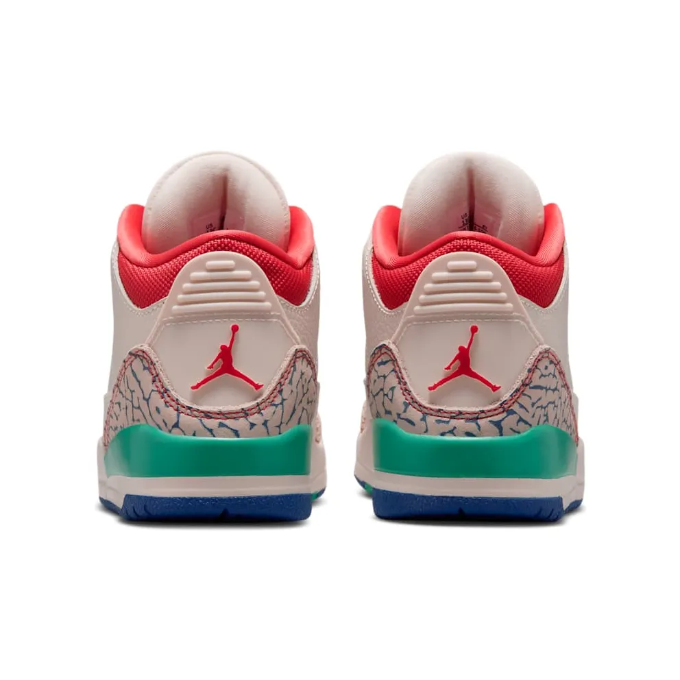 Air Jordan Three Chalk / Track Red / True Blue (IO2074-100)