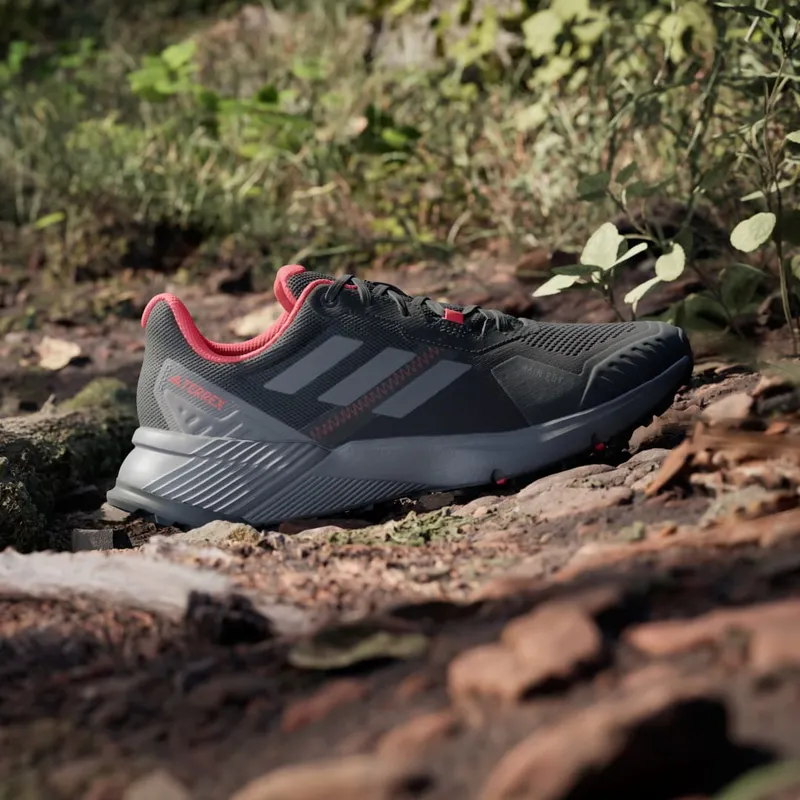 Adidas Terrex Soulstride RAIN.RDY Trail Running Core Black / Grey Four / Solar Red (IF5016)