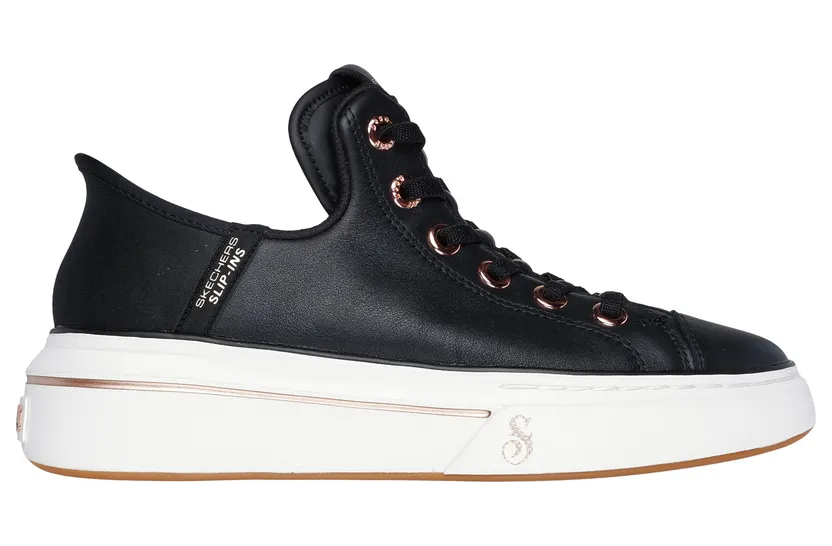 Skechers Premium Leather Slip-ins Snoop One OG Black “Black” (186001 Blk) (186001BLK)