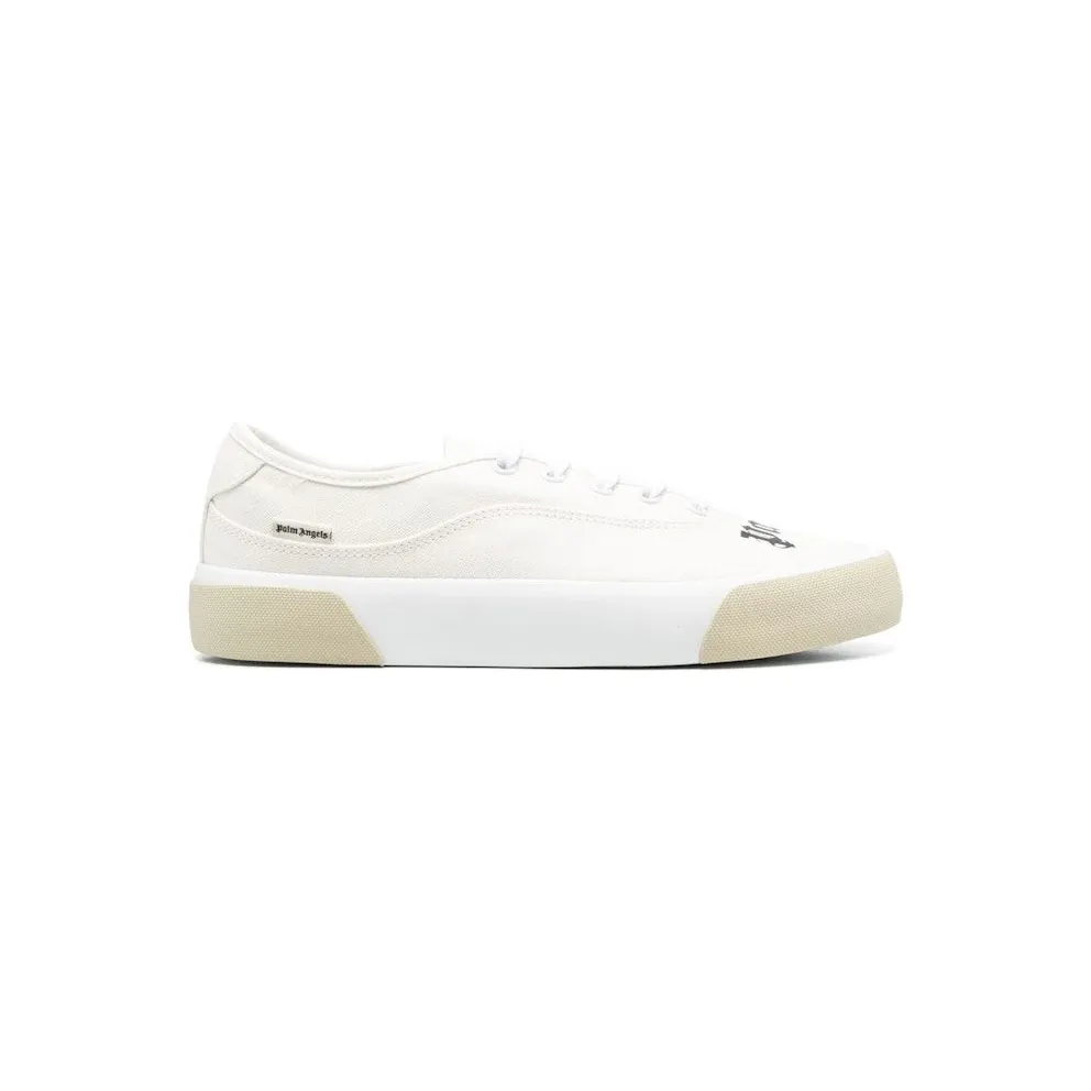 Palm Angels Logo Skaters Sneakers Cream White (PMIN001S23FAB0018501)