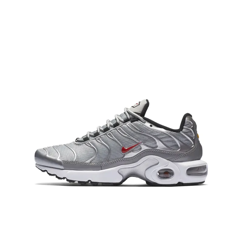 Nike Air Max Plus Silver Bullet (GS) Metallic Silver/University Red-Black-White (921073-001)