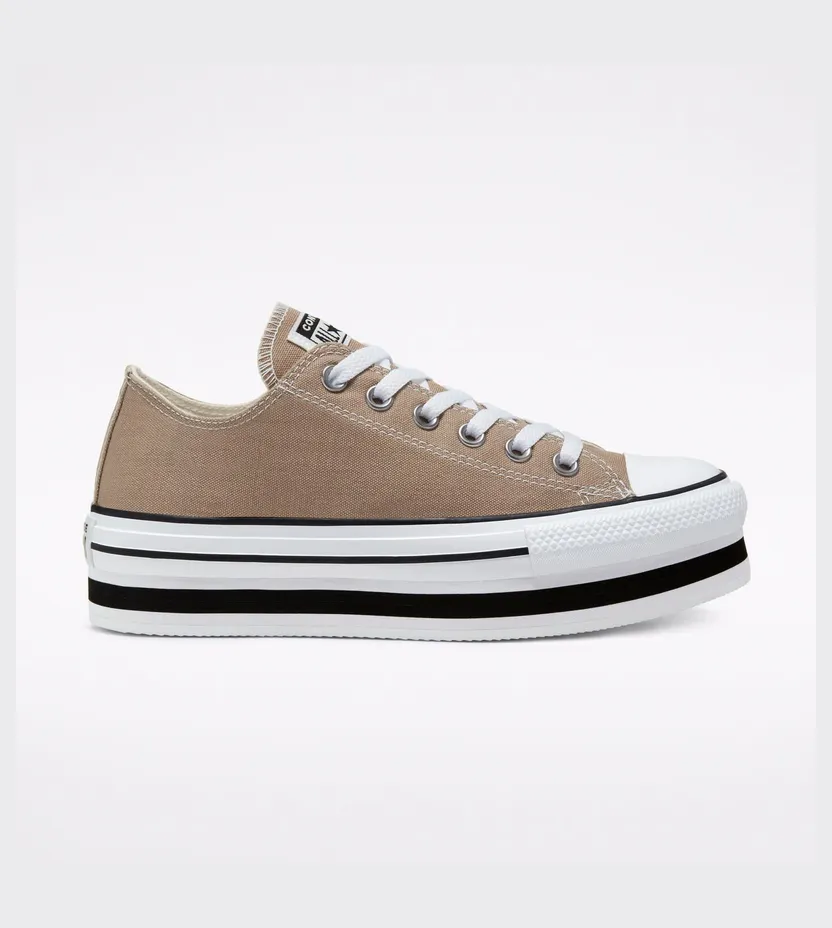 Converse Everyday Platform Chuck Taylor All Star Low Top Khaki/white/black (567997C)