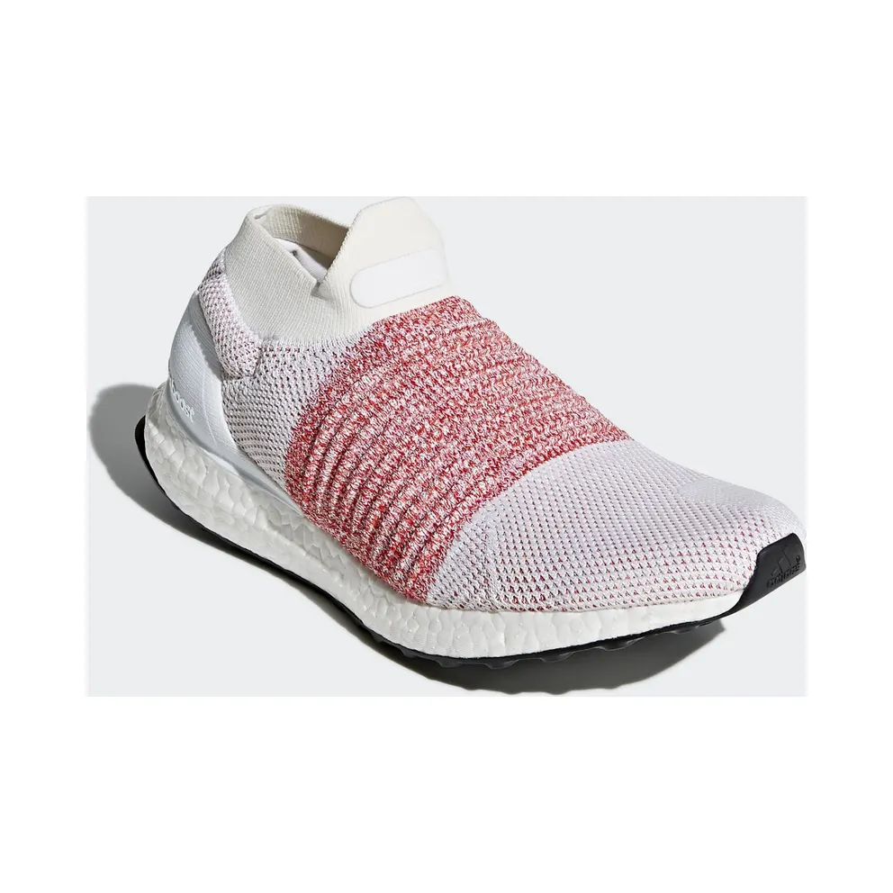 adidas Ultra Boost Laceless White Scarlet Footwear White/Footwear White/Trace Scarlet (BB6136)