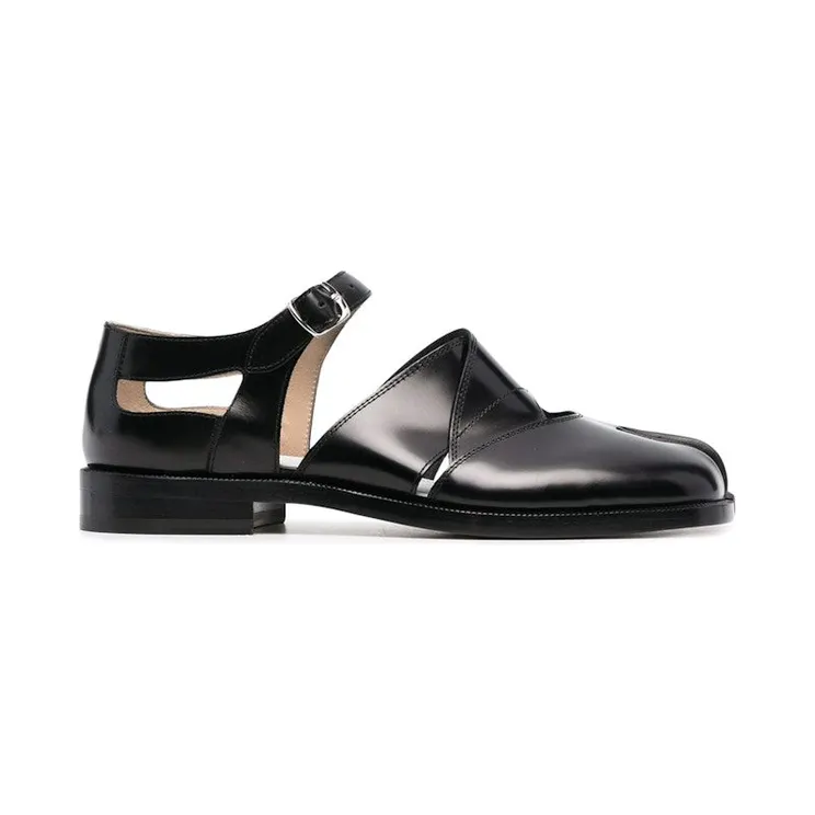 Maison Margiela Tabi Leather Sandals Baptiste Black (S58WP0239 PS679 T8013)