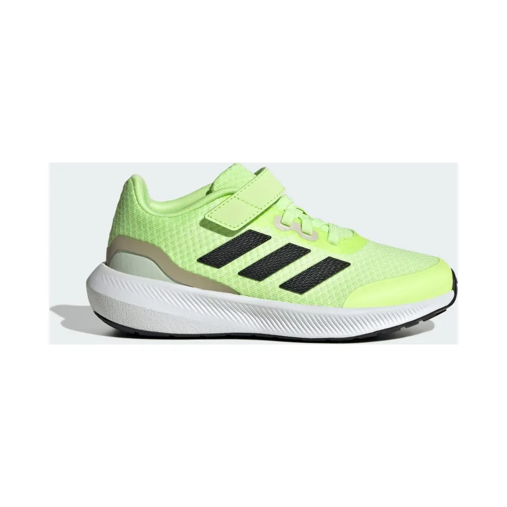 adidas RunFalcon 3.0 with Elastische Veters and Velcro Green Spark / Core Black / Putty Grey (IF8586)