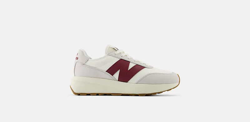 New Balance 370 Sea Salt Classic Crimson Gum (U370CB)