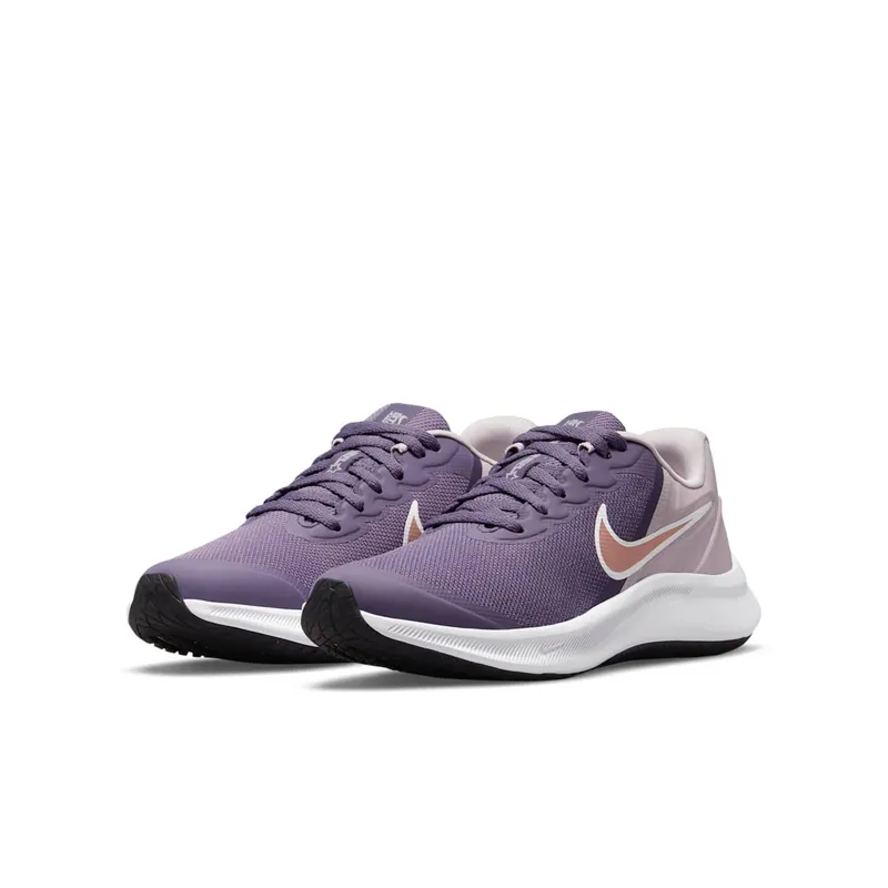 Nike Star Runner 3 Older Kids’ Road Running Purple 50% Sustainable Materials (DA2776-501)