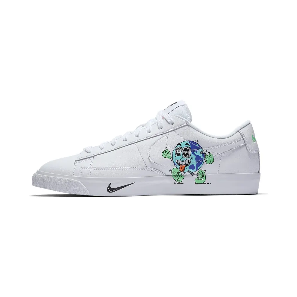 Nike Blazer Flyleather Steve Harrington Earth Day (2019) White/White-White (CI5546-100)