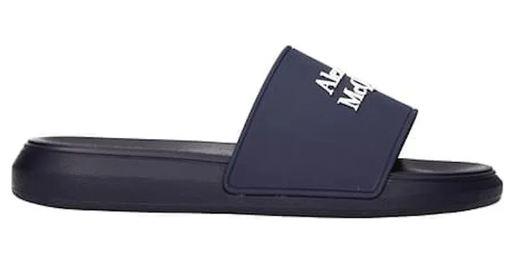 Alexander McQueen Pool Slide Navy (666983W4RF04085)