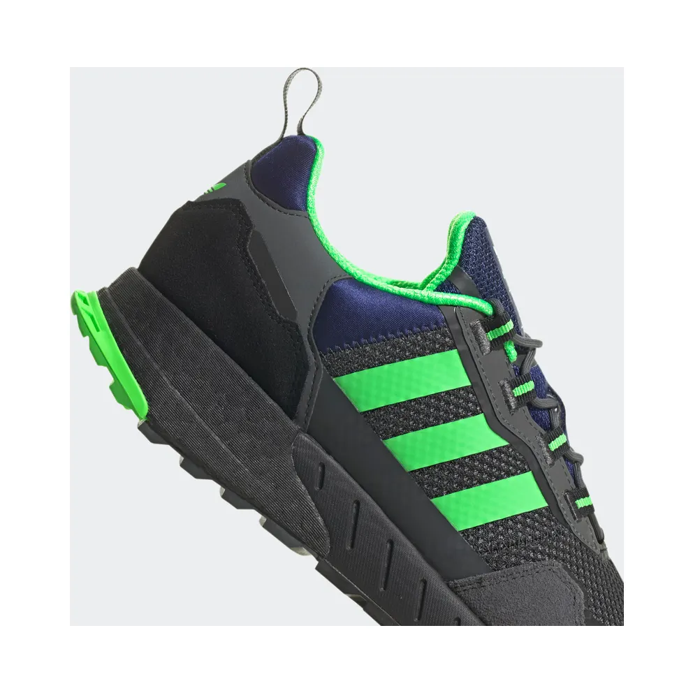 Adidas ZX 1K Boost Grey Six / Screaming Green / Core Black (H00430)
