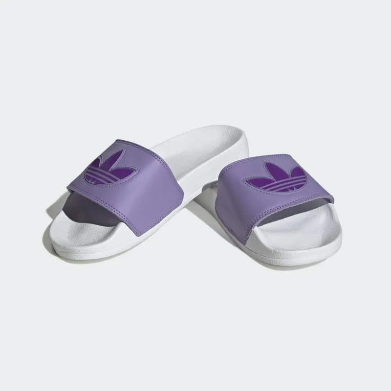 Adidas Adilette Lite Slides Cloud White / Magic Lilac / Shock Purple (IG7071)