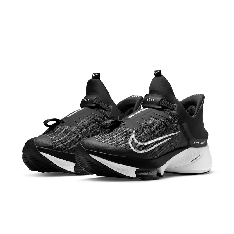 Nike Air Zoom Tempo NEXT% FlyEase Easy On/Off Road Running Black (CV1889-005)