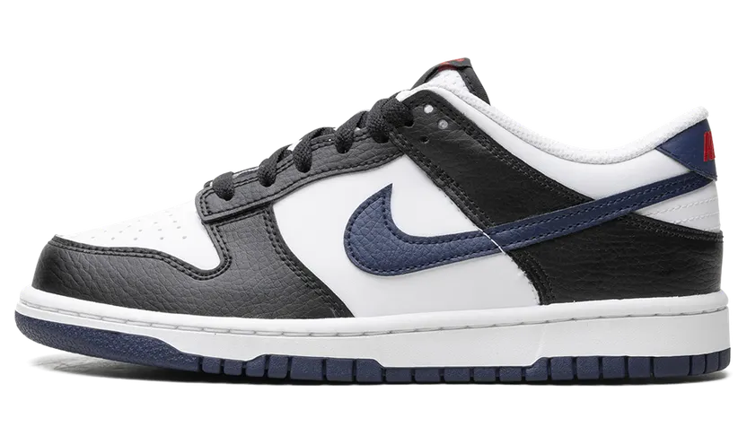 Nike Dunk Low “Black / White / University Red / Midnight Navy” (HJ9202-001)