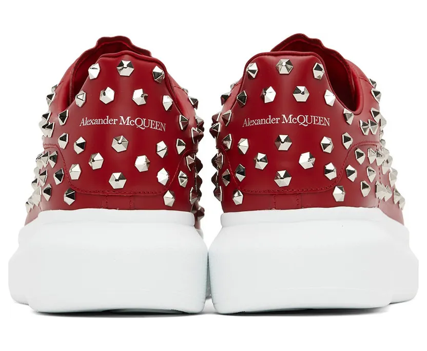 Alexander McQueen Red Oversized Larry Sneakers (711142WHQYW) (2)