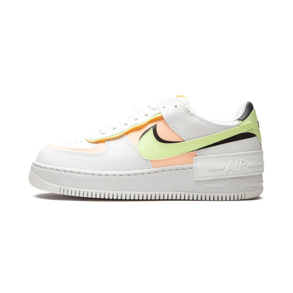 Nike Air Force 1 Shadow Summit White Barely Volt Crimson Tint (W) Summit White/Black-Barely Volt-Crimson Tint (CI0919-107)