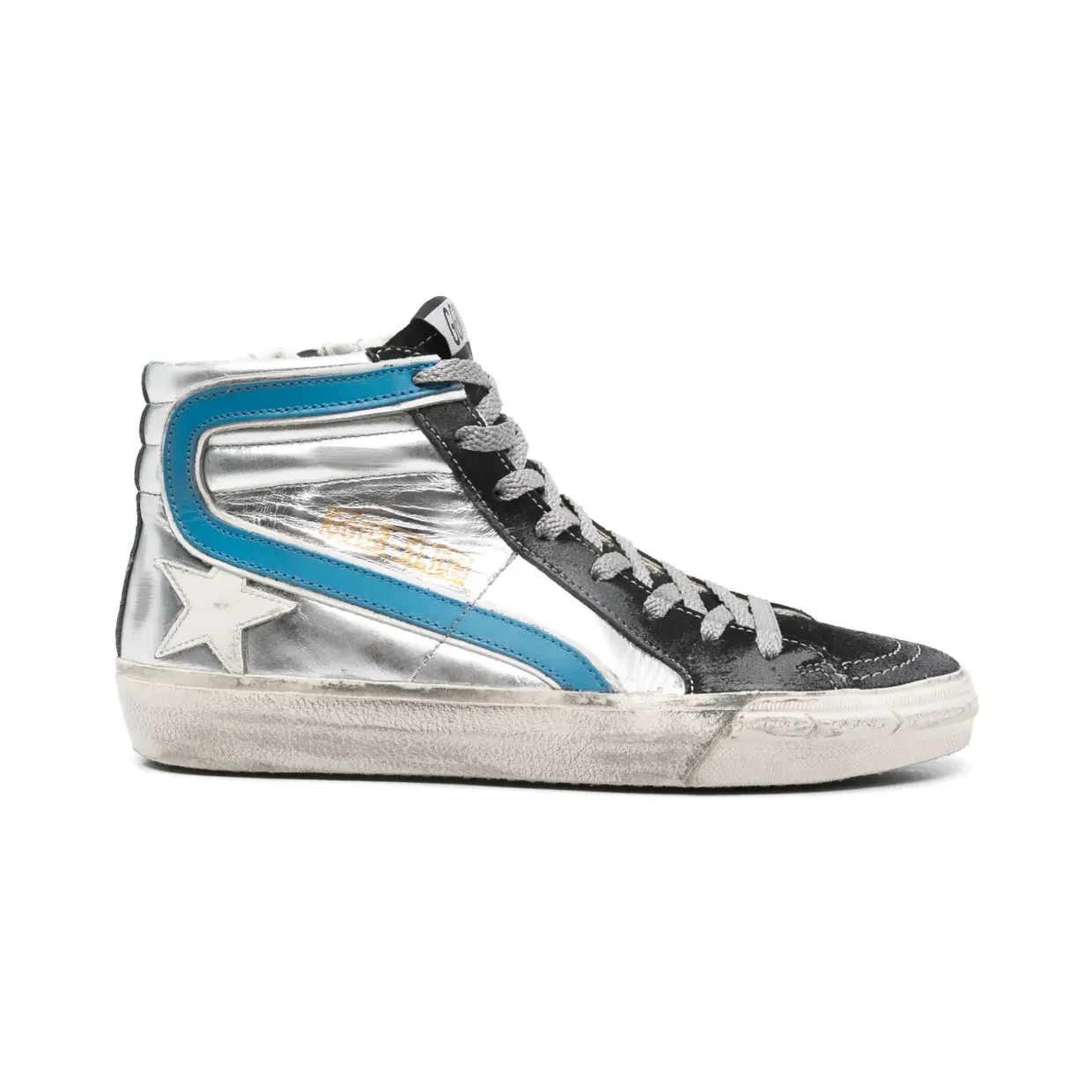 Golden Goose Slide High-Top-Sneakers “White” (GWF00115F003130)