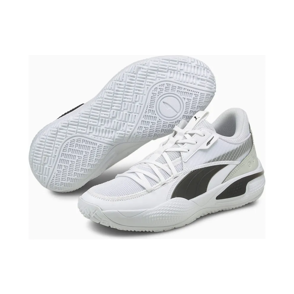 Puma Court Rider Team Basketball Shoes White/Black (195660-03)